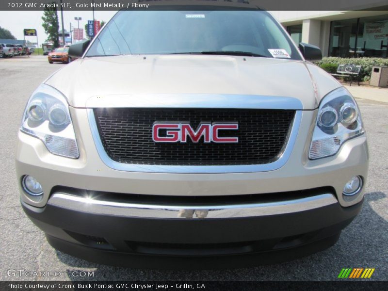 Gold Mist Metallic / Ebony 2012 GMC Acadia SLE