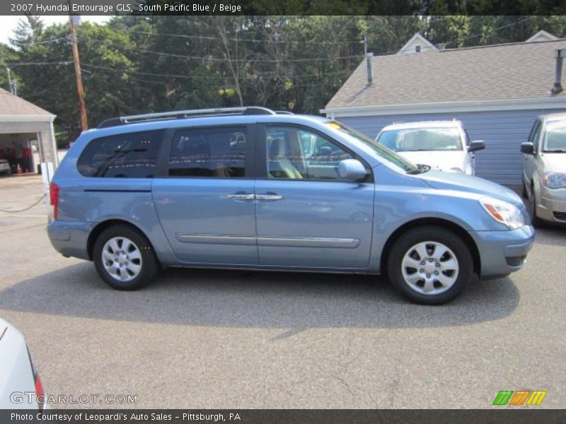 South Pacific Blue / Beige 2007 Hyundai Entourage GLS