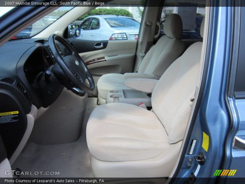 South Pacific Blue / Beige 2007 Hyundai Entourage GLS