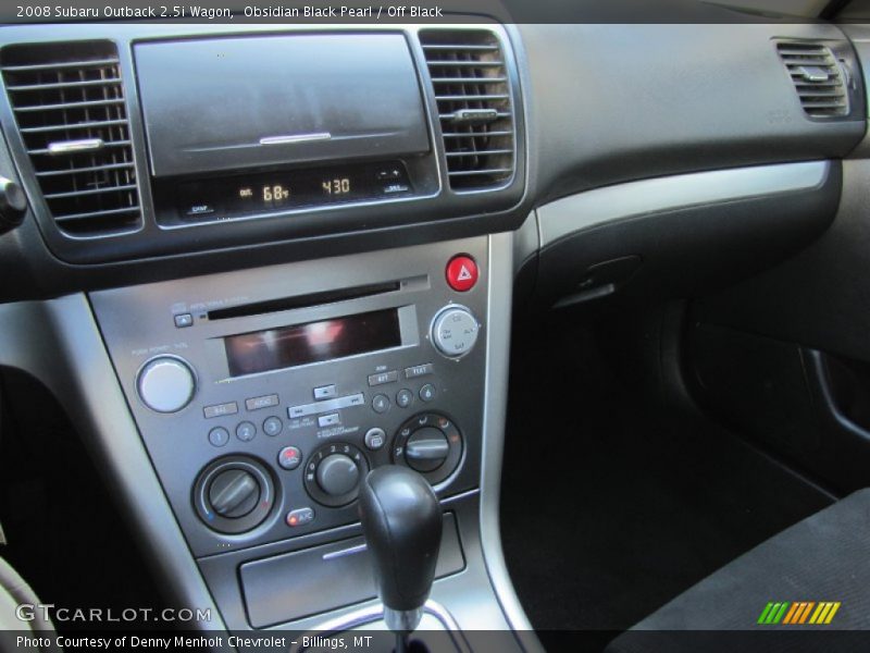 Obsidian Black Pearl / Off Black 2008 Subaru Outback 2.5i Wagon