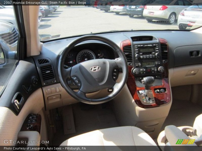 South Pacific Blue / Beige 2007 Hyundai Entourage GLS