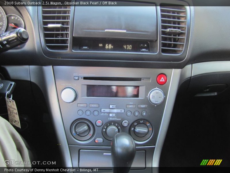 Obsidian Black Pearl / Off Black 2008 Subaru Outback 2.5i Wagon