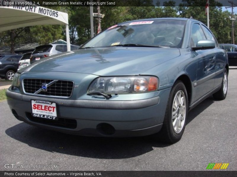 Platinum Green Metallic / Beige/Light Sand 2004 Volvo S60 2.4