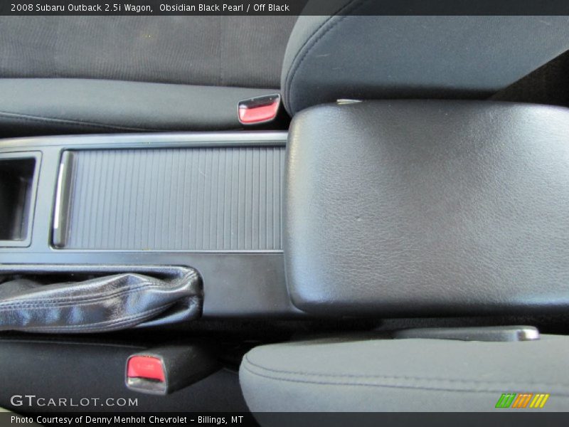Obsidian Black Pearl / Off Black 2008 Subaru Outback 2.5i Wagon