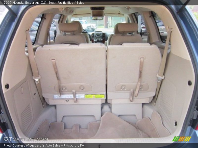 South Pacific Blue / Beige 2007 Hyundai Entourage GLS