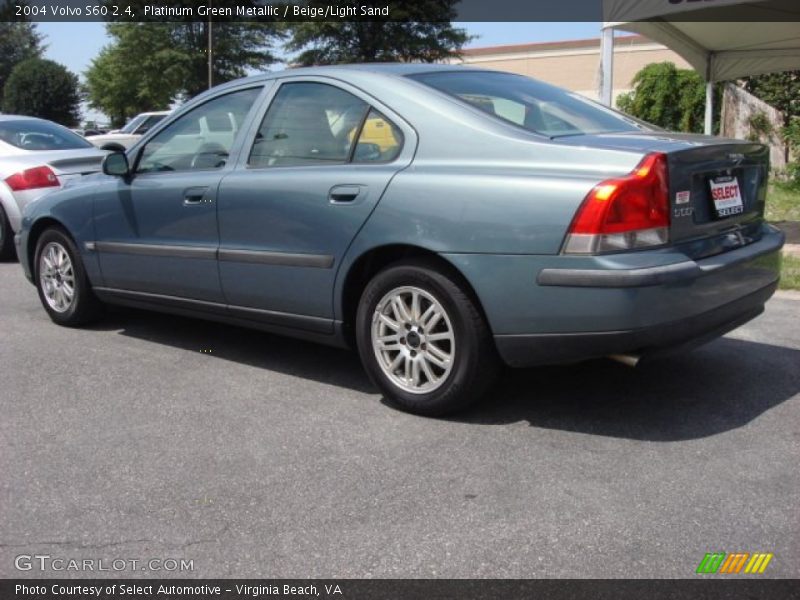 Platinum Green Metallic / Beige/Light Sand 2004 Volvo S60 2.4
