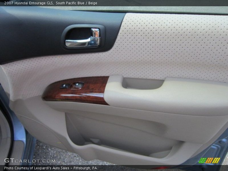 South Pacific Blue / Beige 2007 Hyundai Entourage GLS