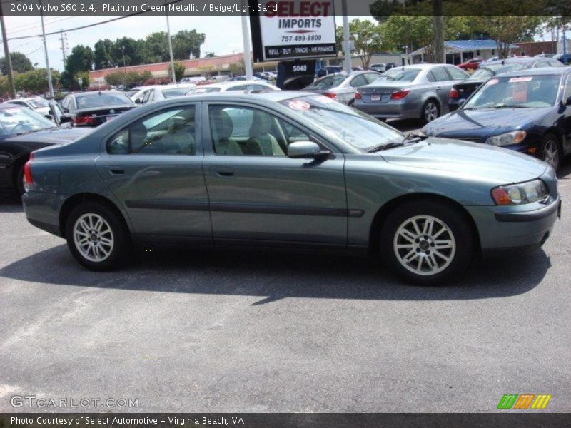 Platinum Green Metallic / Beige/Light Sand 2004 Volvo S60 2.4