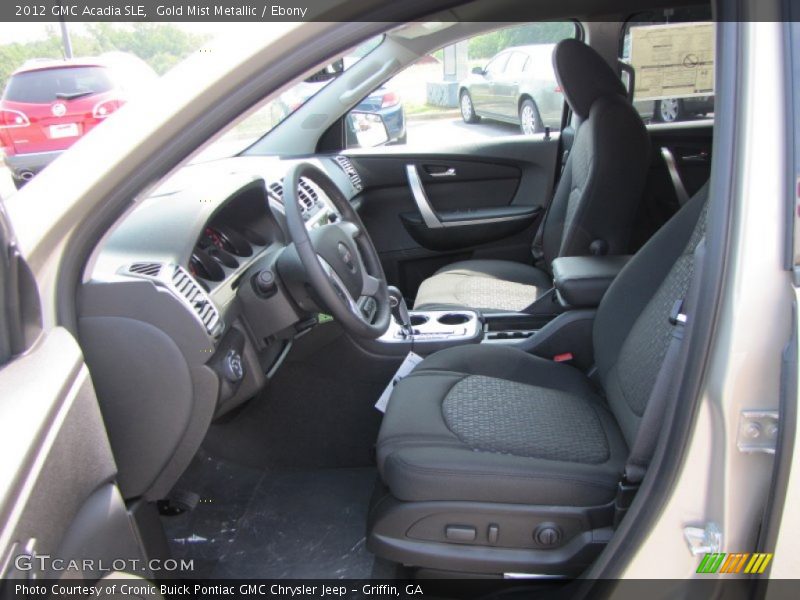  2012 Acadia SLE Ebony Interior
