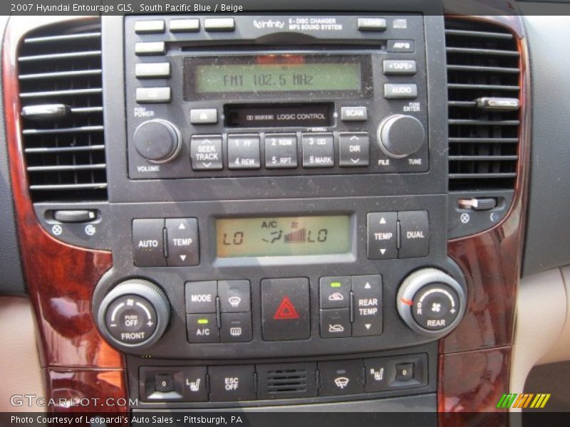 South Pacific Blue / Beige 2007 Hyundai Entourage GLS