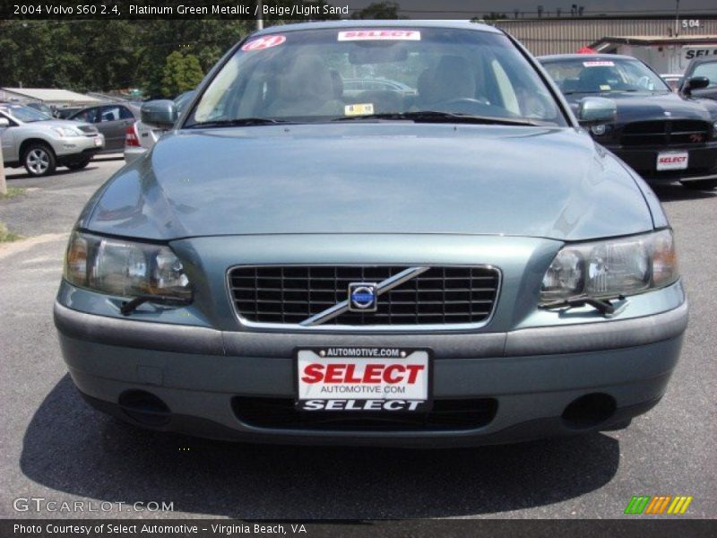Platinum Green Metallic / Beige/Light Sand 2004 Volvo S60 2.4