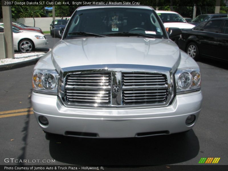 Bright Silver Metallic / Medium Slate Gray 2007 Dodge Dakota SLT Club Cab 4x4