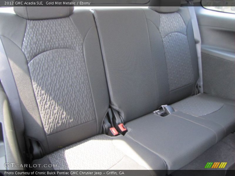  2012 Acadia SLE Ebony Interior