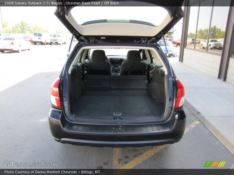 Obsidian Black Pearl / Off Black 2008 Subaru Outback 2.5i Wagon