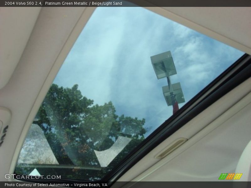 Platinum Green Metallic / Beige/Light Sand 2004 Volvo S60 2.4