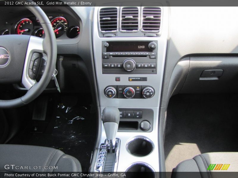 Gold Mist Metallic / Ebony 2012 GMC Acadia SLE