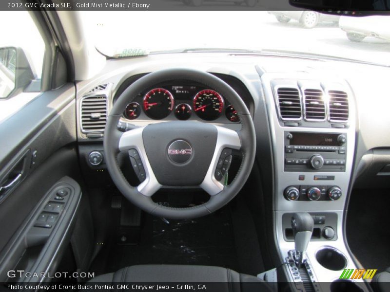 Gold Mist Metallic / Ebony 2012 GMC Acadia SLE