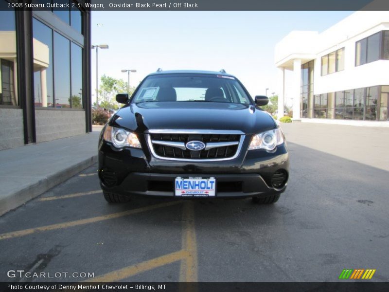 Obsidian Black Pearl / Off Black 2008 Subaru Outback 2.5i Wagon