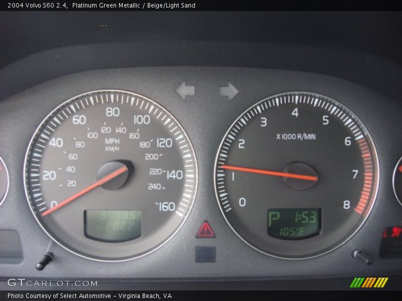 Platinum Green Metallic / Beige/Light Sand 2004 Volvo S60 2.4