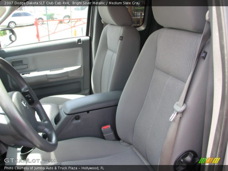 Bright Silver Metallic / Medium Slate Gray 2007 Dodge Dakota SLT Club Cab 4x4