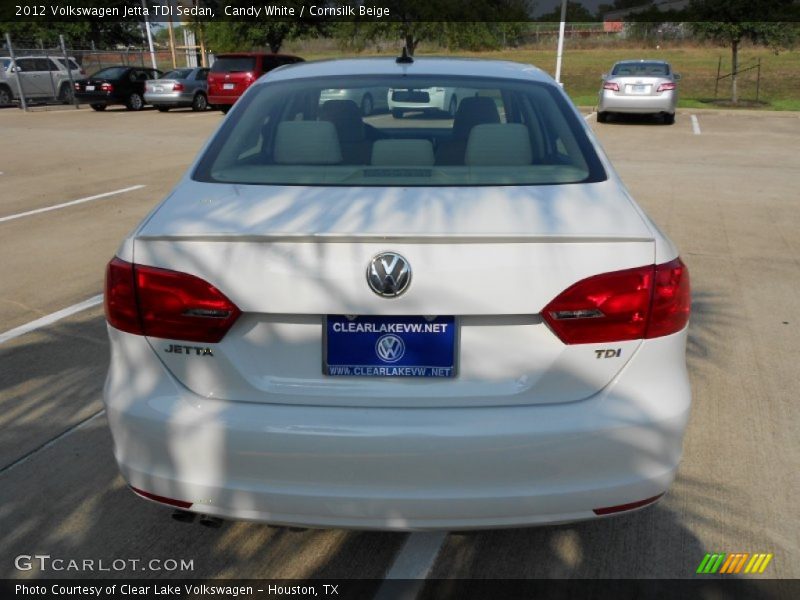Candy White / Cornsilk Beige 2012 Volkswagen Jetta TDI Sedan