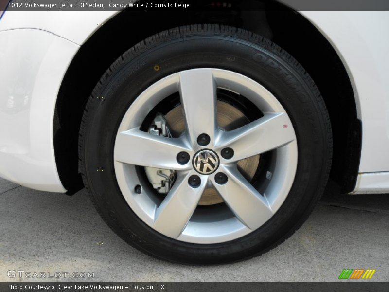 Candy White / Cornsilk Beige 2012 Volkswagen Jetta TDI Sedan