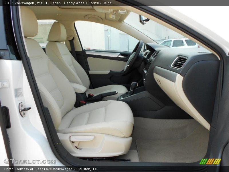 Candy White / Cornsilk Beige 2012 Volkswagen Jetta TDI Sedan