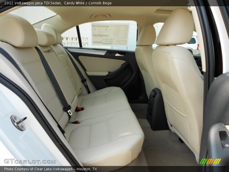 Candy White / Cornsilk Beige 2012 Volkswagen Jetta TDI Sedan