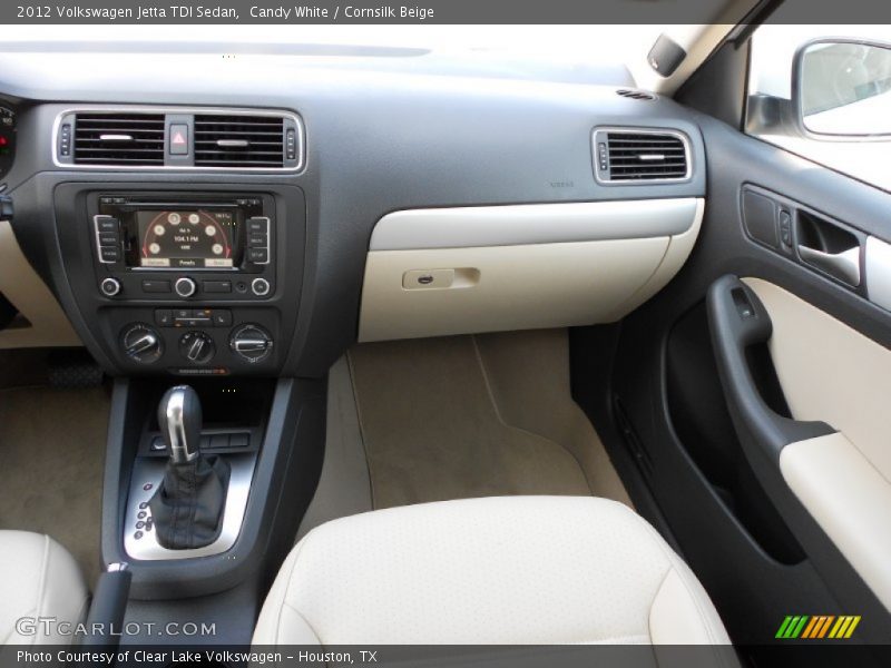 Candy White / Cornsilk Beige 2012 Volkswagen Jetta TDI Sedan