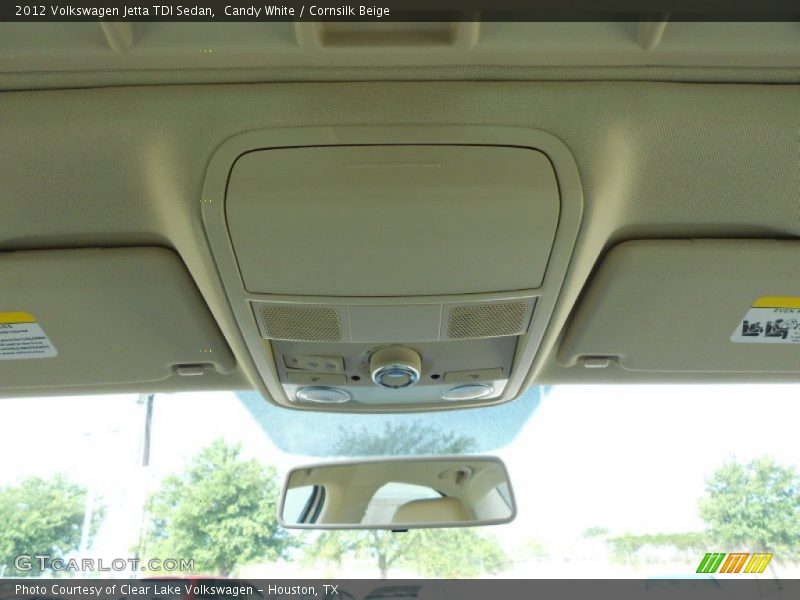 Candy White / Cornsilk Beige 2012 Volkswagen Jetta TDI Sedan