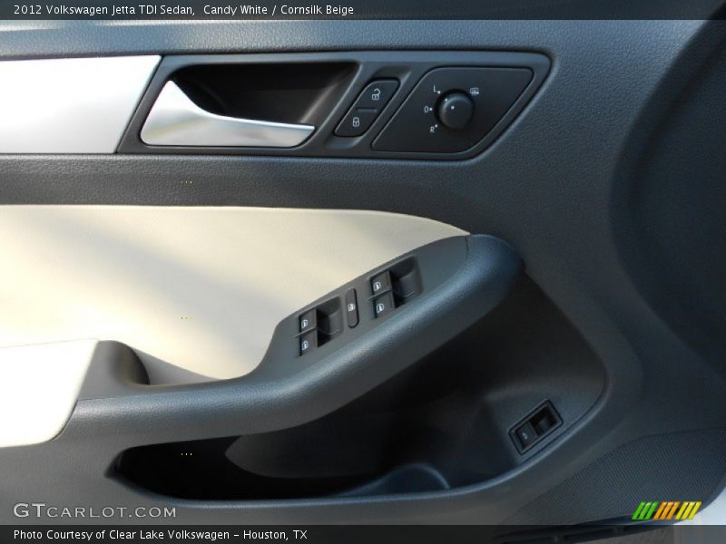 Candy White / Cornsilk Beige 2012 Volkswagen Jetta TDI Sedan
