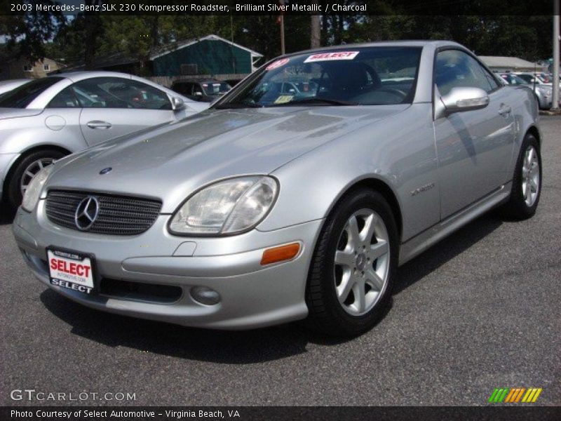 Brilliant Silver Metallic / Charcoal 2003 Mercedes-Benz SLK 230 Kompressor Roadster