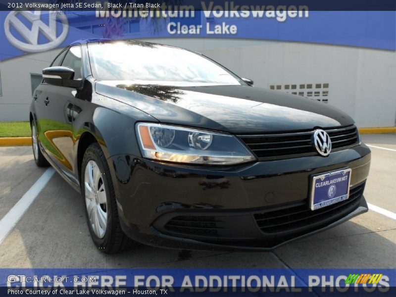 Black / Titan Black 2012 Volkswagen Jetta SE Sedan