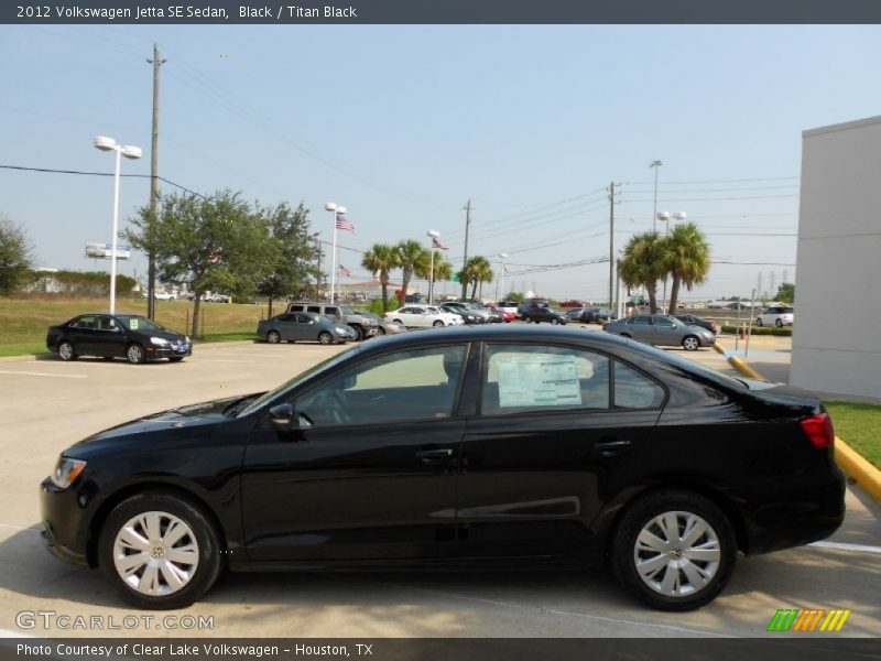 Black / Titan Black 2012 Volkswagen Jetta SE Sedan