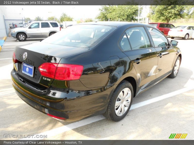 Black / Titan Black 2012 Volkswagen Jetta SE Sedan