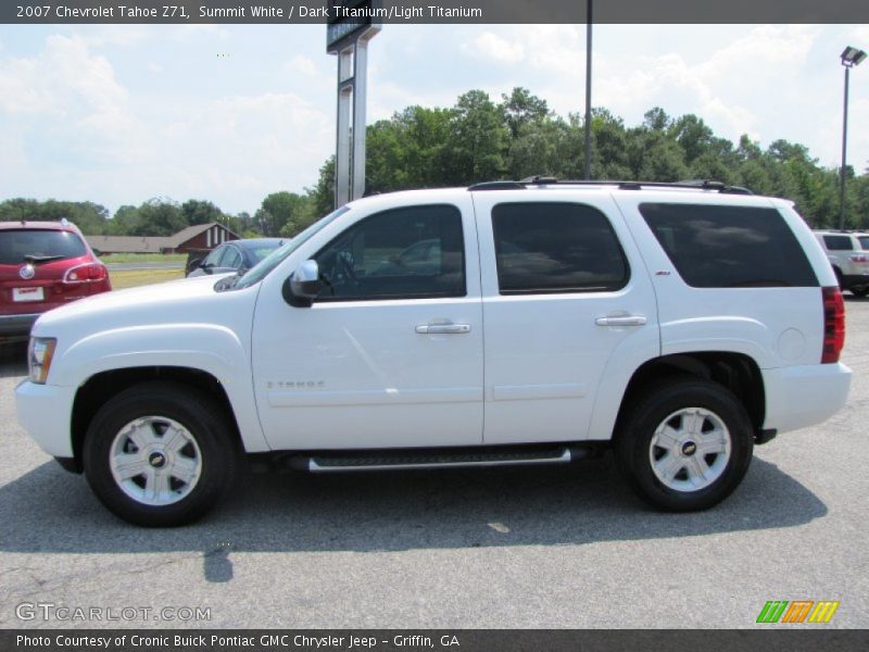 Summit White / Dark Titanium/Light Titanium 2007 Chevrolet Tahoe Z71