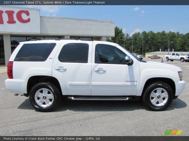 Summit White / Dark Titanium/Light Titanium 2007 Chevrolet Tahoe Z71