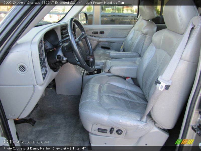 Light Pewter Metallic / Tan 2002 Chevrolet Silverado 2500 LT Extended Cab 4x4
