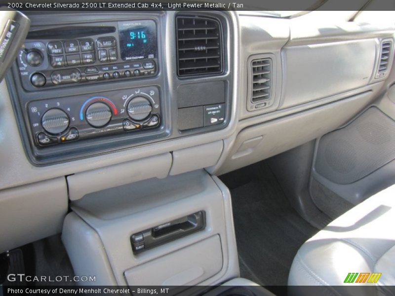 Light Pewter Metallic / Tan 2002 Chevrolet Silverado 2500 LT Extended Cab 4x4