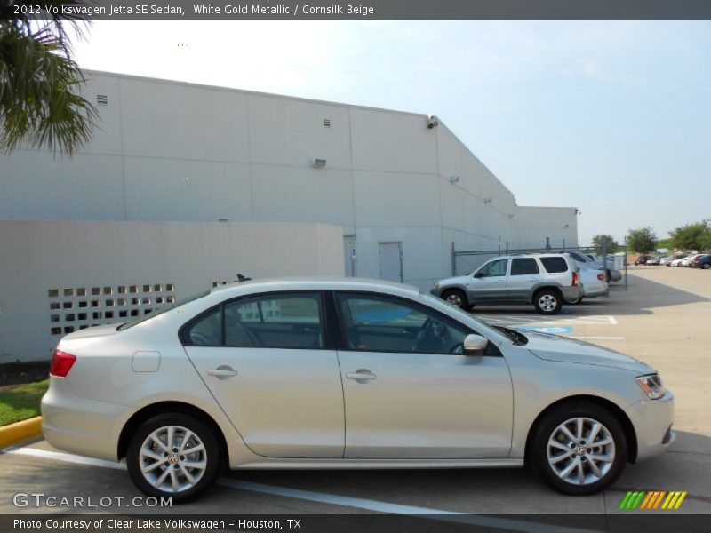 White Gold Metallic / Cornsilk Beige 2012 Volkswagen Jetta SE Sedan