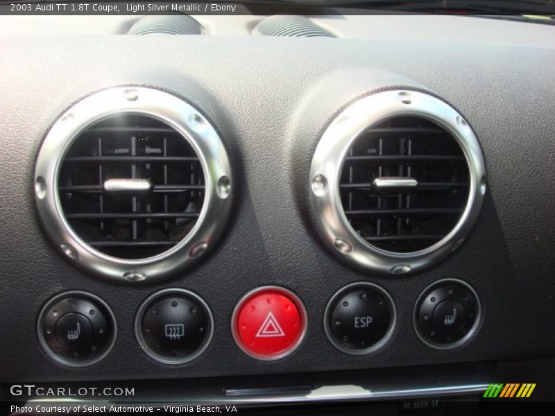 Controls of 2003 TT 1.8T Coupe