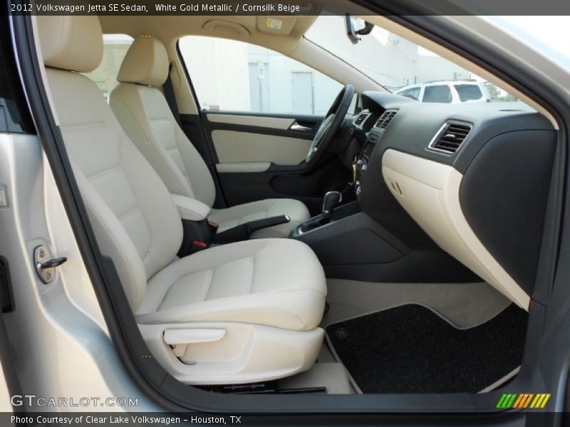 White Gold Metallic / Cornsilk Beige 2012 Volkswagen Jetta SE Sedan