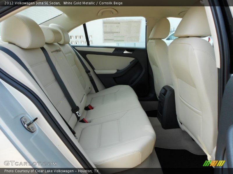 White Gold Metallic / Cornsilk Beige 2012 Volkswagen Jetta SE Sedan