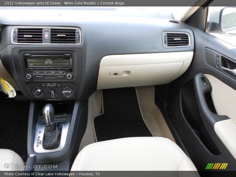 White Gold Metallic / Cornsilk Beige 2012 Volkswagen Jetta SE Sedan