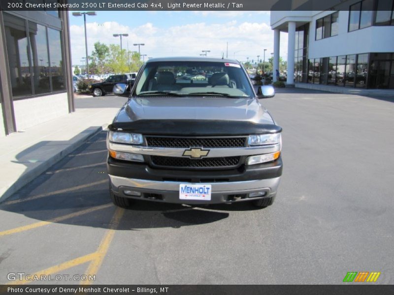 Light Pewter Metallic / Tan 2002 Chevrolet Silverado 2500 LT Extended Cab 4x4