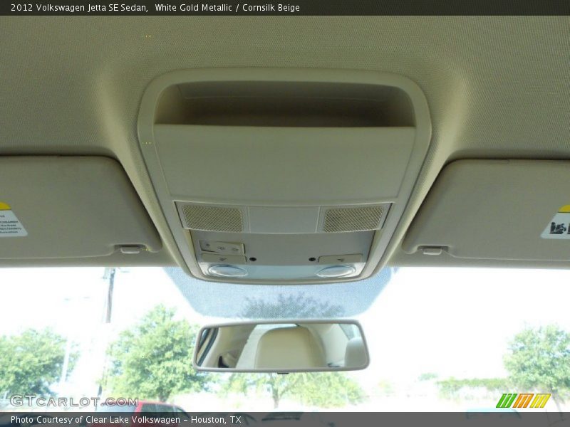 White Gold Metallic / Cornsilk Beige 2012 Volkswagen Jetta SE Sedan