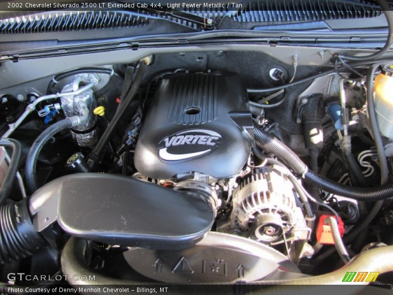 Light Pewter Metallic / Tan 2002 Chevrolet Silverado 2500 LT Extended Cab 4x4