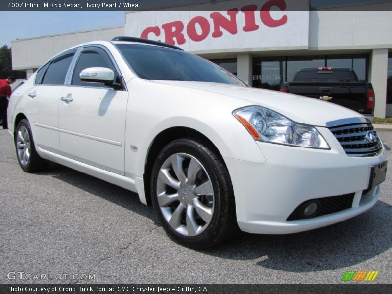 Ivory Pearl / Wheat 2007 Infiniti M 35x Sedan