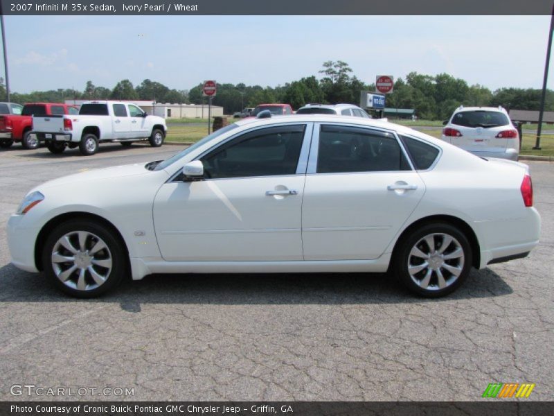 Ivory Pearl / Wheat 2007 Infiniti M 35x Sedan