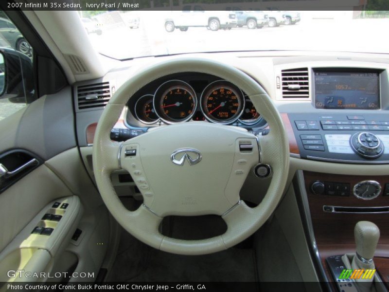 Ivory Pearl / Wheat 2007 Infiniti M 35x Sedan